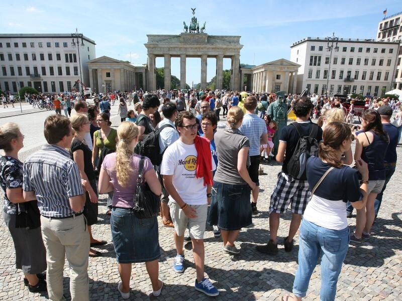 Besucher in Berlin